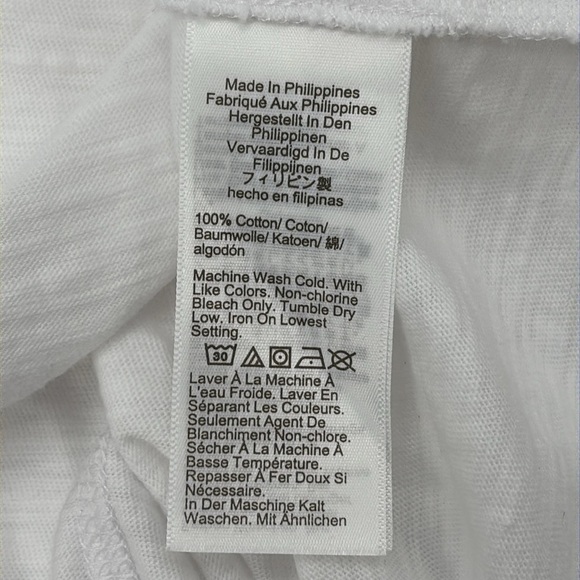 J Crew Factory Girlfriend crewneck tee in White size XXS NWT AJ089 - Picture 8 of 11